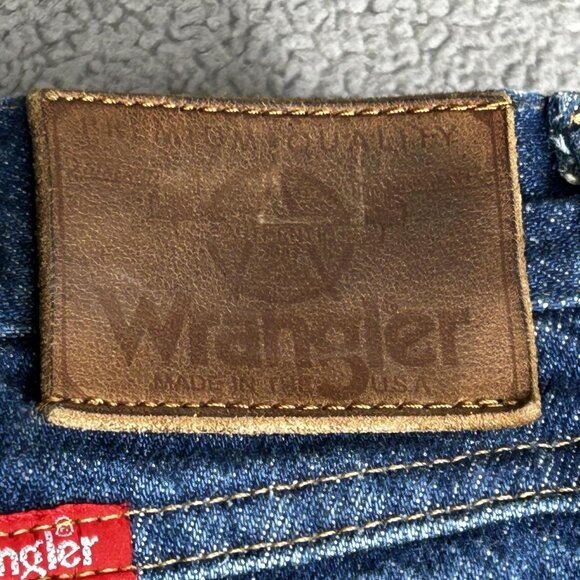 Wrangler Jeans Mens 34x31.5 Denim Scoville Zip Made in USA Vintage Cowboy Cut - Picture 4 of 12